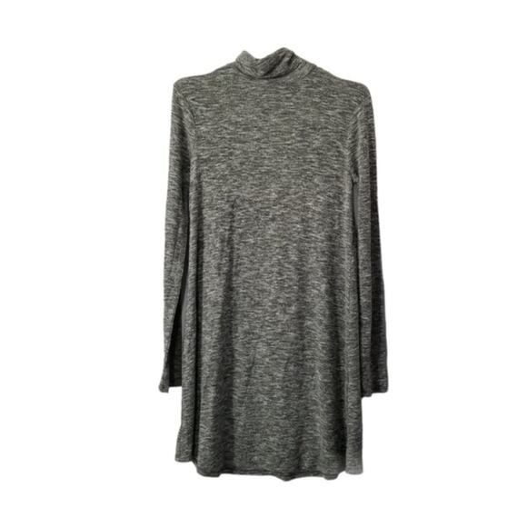 Zara Mock Neck Long Sleeve Gray Dress size Small - Picture 2 of 9